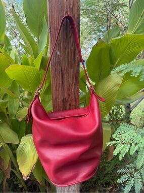 Coach Vintage Leather Feed Sac Duffel Bag XL 9085
